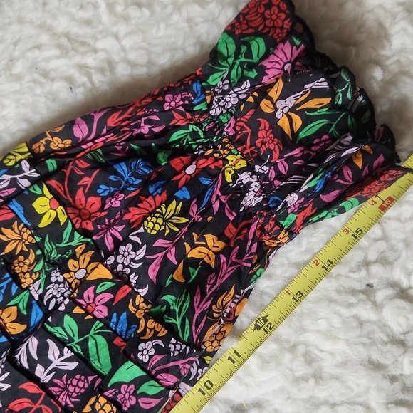 FARM Rio Multicolor Tropical Garden Puff Sleeve Blouse - Picture 16 of 16